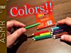ASMR Color Lesson In Arabic | Whisper, hand movement and scratching