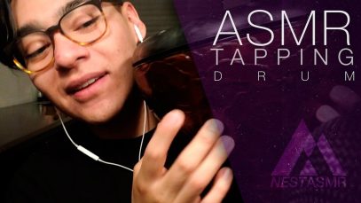 ASMR fast tapping and scratching on an arabic drum