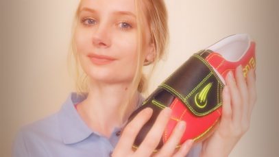 ASMR Fitting you for new Bowling Shoes! ? Measuring tape, crinkly paper, writing, shoe, soft spoken