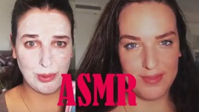 ASMR Get Ready With Me | Purifying Mask | Makeup | Hair Brushing | No Talking
