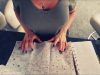 ASMR GIRL UPDATING FLIGHT MANUAL | Playing With Paper | Sorting Stuff