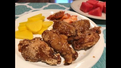 ASMR: Homemade Butter Honey Korean Fried Chicken | eating sounds | crunchy | relaxing
