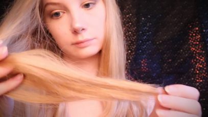 ASMR Long Hair Brushing and Hair Play | ASMR | Tapping Wood | Brushing