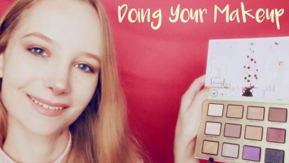 ASMR Makeup Roleplay and Straightening Your Hair