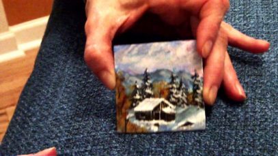 ASMR – Miniature paintings & scraaaaatching