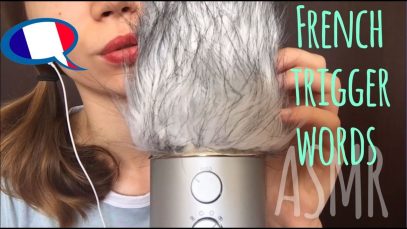 ASMR | Playing with a windmuff while whispering French trigger words (and other sounds)