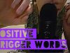 ASMR ~ Positive & relaxing trigger words with hand sounds + a little hand movements ~