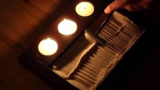 ASMR Relaxing Zen Garden Play | Binaural Sand Tapping *Ear to Ear* Semi Inaudible