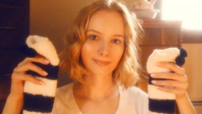 ASMR Socks Haul and Try On ❤ Whisper, Crinkles, Fabric Sounds