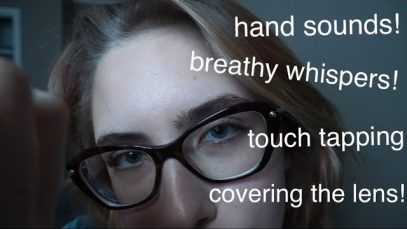 ASMR – Soft trigger words, face touching, gentle tapping