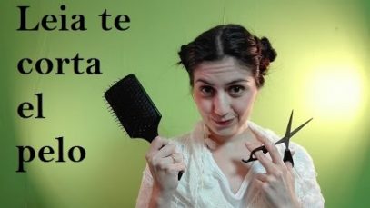 ASMR STAR WARS.  LEIA TE CORTA EL PELO/ LEIA CUTS YOUR HAIR.