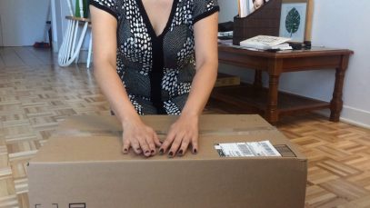 ASMR Unboxing a Monitor Stand ( No Talking)