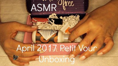 ~ASMR Unboxing Petit Vour April 2017 ~ Whispered