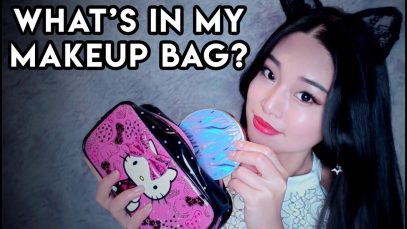 [ASMR] What’s in my Makeup Bag? (Whispers & Tapping)