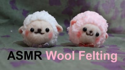 ASMR Wool Felting | Binaural Soft Spoke in English-Hebrew