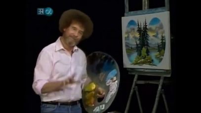 Bob Ross ASMR paintbrush cleaning (beating the Devil out of ’em)