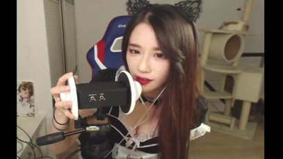 CHINESE ASMR MAID Ear Cleaning Mouth Sounds Licking Blowing