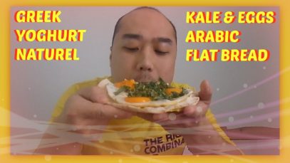Eat With Me: Asmr Eggs & Kale Arabic Flat Bread, Greek Yoghurt Naturel (Eating Sounds)