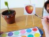 Eating paint and brushes!! Kluna Tik Dinner #29 | ASMR eating sounds no talk Bob Ross