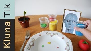 Eating paint and brushes!! Kluna Tik Dinner #29 | ASMR eating sounds no talk Bob Ross
