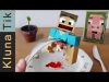 Eating STEVE from MINECRAFT Kluna Tik Dinner #75 | ASMR eating sounds no talk