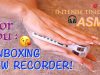 My old recorder retires! ? new ASMR: unboxing Zoom H1! ♥ TAPPING & SCRATCHING +sound assortment ?