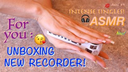 My old recorder retires! ? new ASMR: unboxing Zoom H1! ♥ TAPPING & SCRATCHING +sound assortment ?