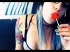 Punk Lollipop Sucking *ASMR* *whispering* *kissing sounds*