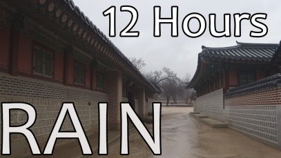 rain sounds – traditional Korean  house ,deep sleep asmr ,white noise ,12 hours rain