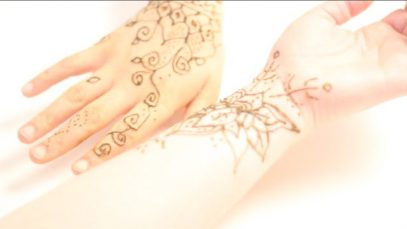 Relaxing Henna ASMR ~ Hands and Crinkles ~