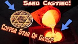 Sand Casting ASMR – Copper Star Of David (Jewish Medallion) 6 Point (Start To Finish)