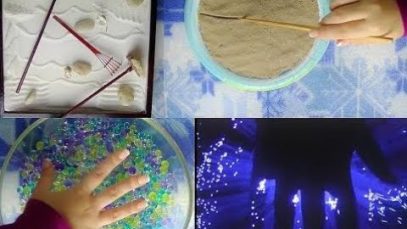 Satisfying Binaural ASMR: Zen Garden, Kinetic Sand, Water Gems/Marbles, & Fiber Optic Light