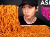 4X SPICY MALA FIRE NOODLE CHALLENGE MUKBANG!! (No Talking) Zach Choi ASMR