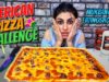 American pizza challenge |mukbang | تحدي البيتزا الامريكيه والعقاب؟؟