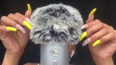 ASMR | 1 HR Of Fluffy Mic Scratching ( Long Nails  + No Talking ♡)