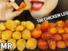 ASMR 100 CHICKEN LEGS?? Spicy Fire Sauce 닭다리100개 불닭소스 먹방 Korean Snacks MUKBANG REAL SOUNDS