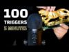 ASMR 100 TRIGGERS IN 5 MINUTES |ASMR challenge استرخي في خمس دقائق