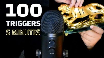 ASMR 100 TRIGGERS IN 5 MINUTES |ASMR challenge استرخي في خمس دقائق