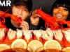 ASMR 12 LOBSTER TAILS with BLOVESLIFE (& BLOVES SAUCE RECIPE) COOKING & EATING SOUNDS