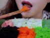 ASMR 3 colors of Tobiko Eggs, EXTREME CRUNCHY EATING SOUNDS | LINH-ASMR