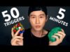 *ASMR* 50 TRIGGERS IN 5 MINUTES