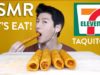 ASMR 7 Eleven Taquitos (No Talking) CRUNCHY CHEWY Eating Sounds