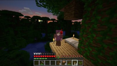 ASMR | A jungle treehouse? Buried treasure?! | Minecraft Ep 3.