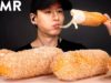 ASMR ALFREDO CORN DOGS MUKBANG (No Talking) EATING SOUNDS | Zach Choi ASMR