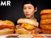 ASMR ARBY’S Buffalo Chicken Sandwich + Arbynator & Onion Rings Mukbang (No Talking) EATING SOUNDS
