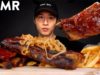ASMR BABY BACK RIBS & FRIES MUKBANG (No Talking) EATING SOUNDS | Zach Choi ASMR