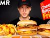 ASMR BACON BIG MAC & CHEESY BACON FRIES + QP MUKBANG (No Talking) EATING SOUNDS | Zach Choi ASMR