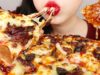 ASMR BARBECUED BEEF PIZZA *CHEESY DIPPING SAUCE* 바베큐 불고기 피자 먹방 NO TALKING EATING SOUNDS MUKBANG