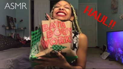 ASMR | Bath & Body Works Haul ! ? | Gum Chewing | Tapping