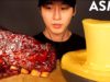 ASMR BBQ BABY BACK RIBS & STRETCHY CHEESE FONDUE MUKBANG (No Talking) EATING SOUNDS | Zach Choi ASMR